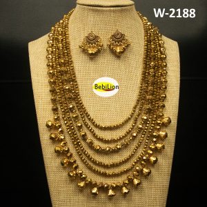 golden crystal stone jewelry